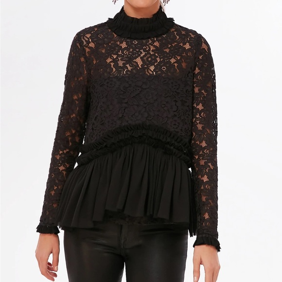 Tuckernuck Tops - Black Lace Myla Top